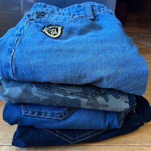 Lot of 5 Womens Denim Pants sz M.